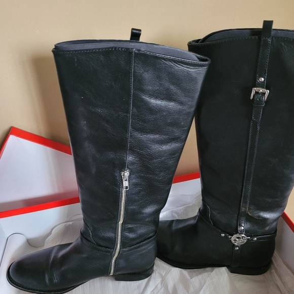 Coach MulanCalf Black tall Boot 8m - Picture 4 of 9